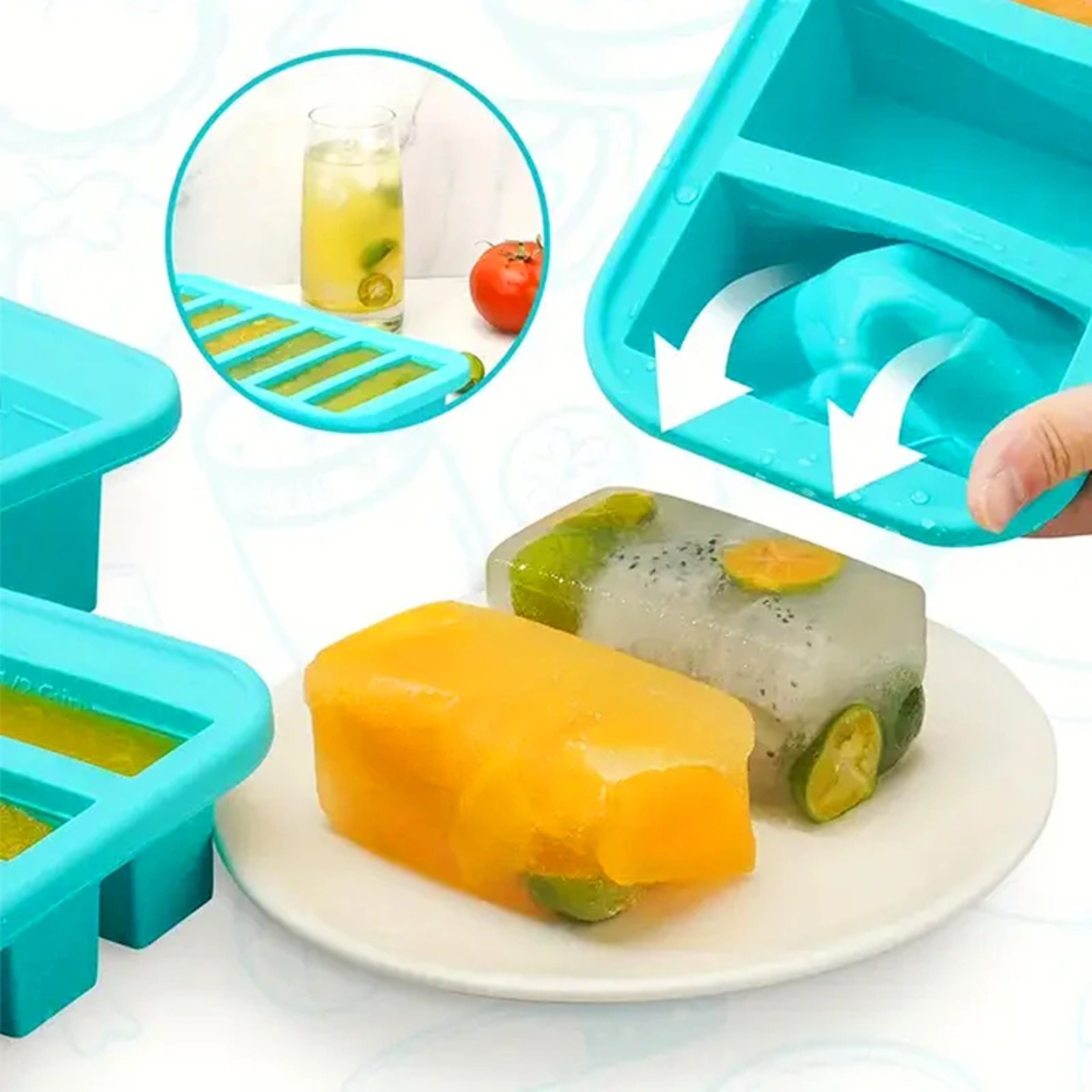 1PC 2/4/6Grid Silicone Freezer - Food Storage Order recensione e prezzo
