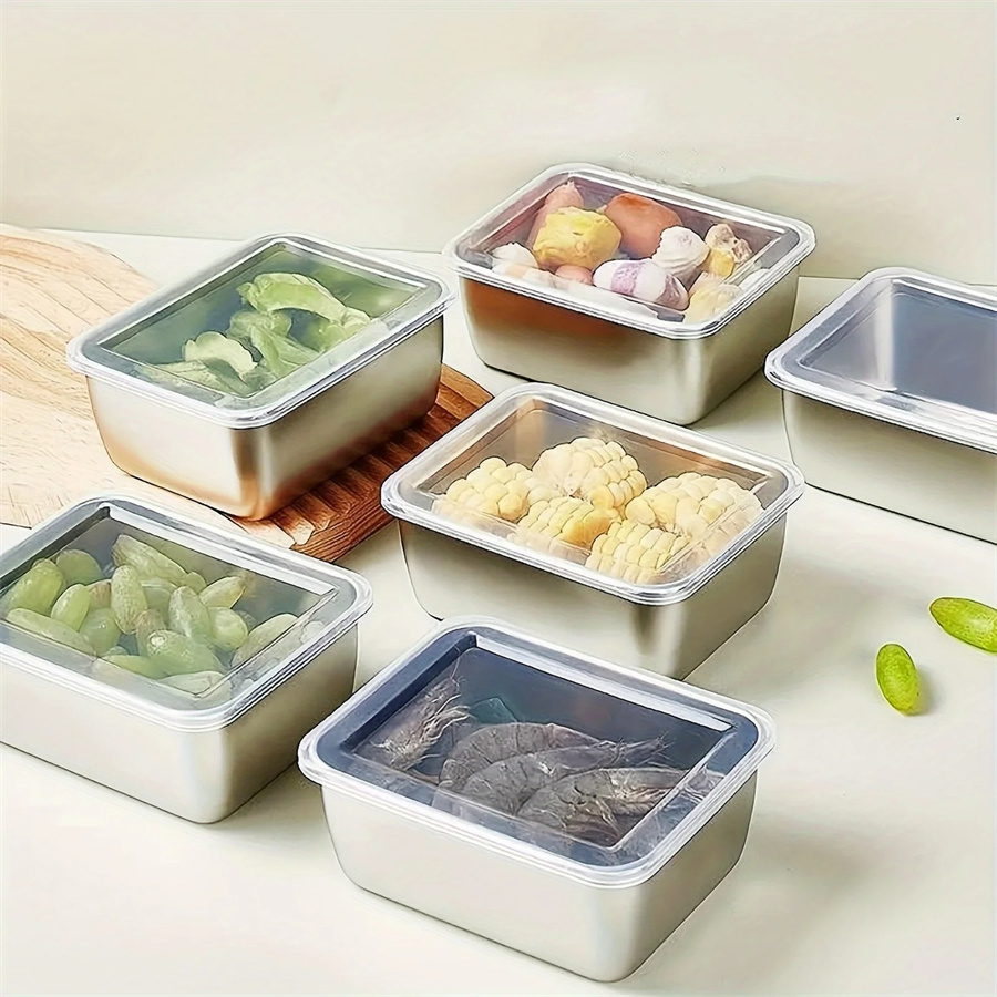 1/3/5pcs Stainless Steel Food  - Food Storage Order recensione e prezzo