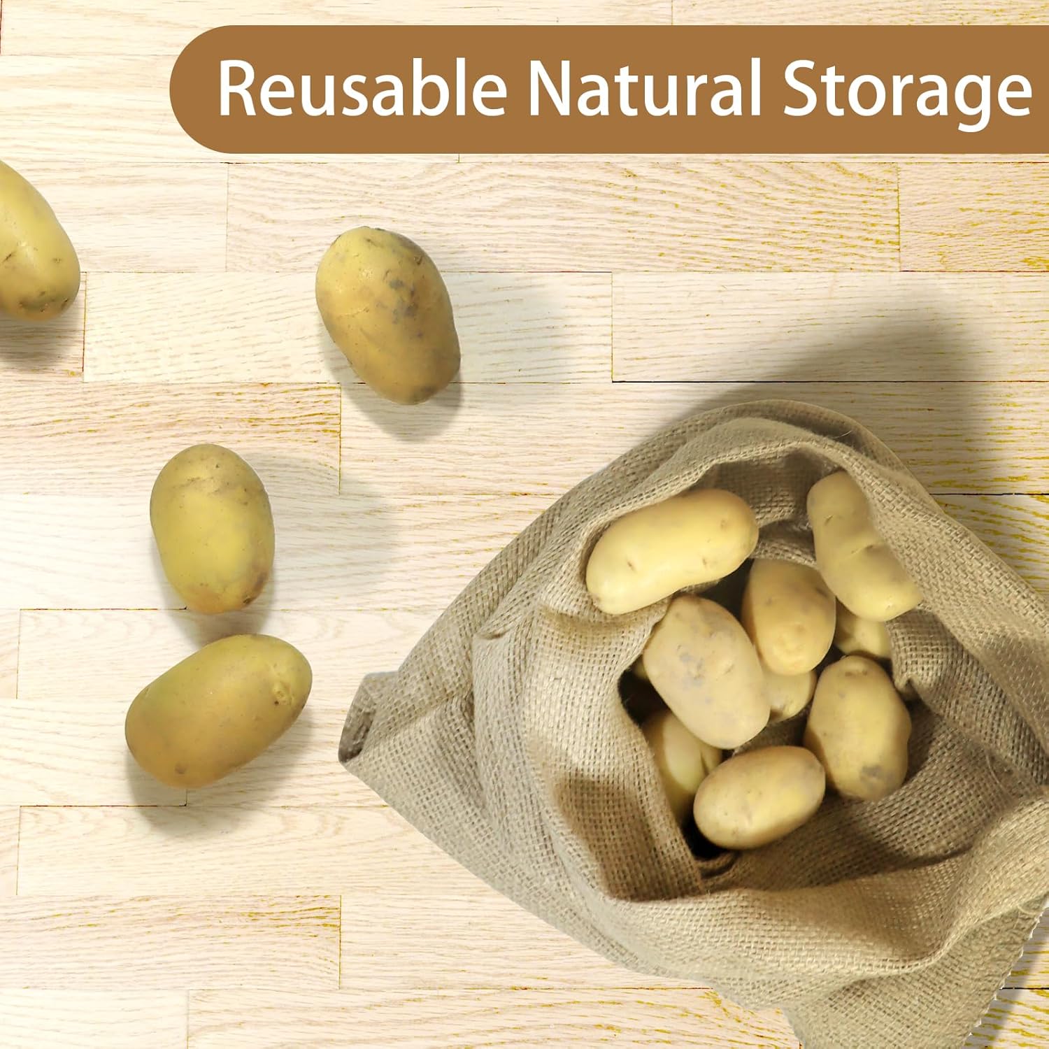1 Pack Potato Sacks Burlap Bag - Food Storage In Roots recensione e prezzo