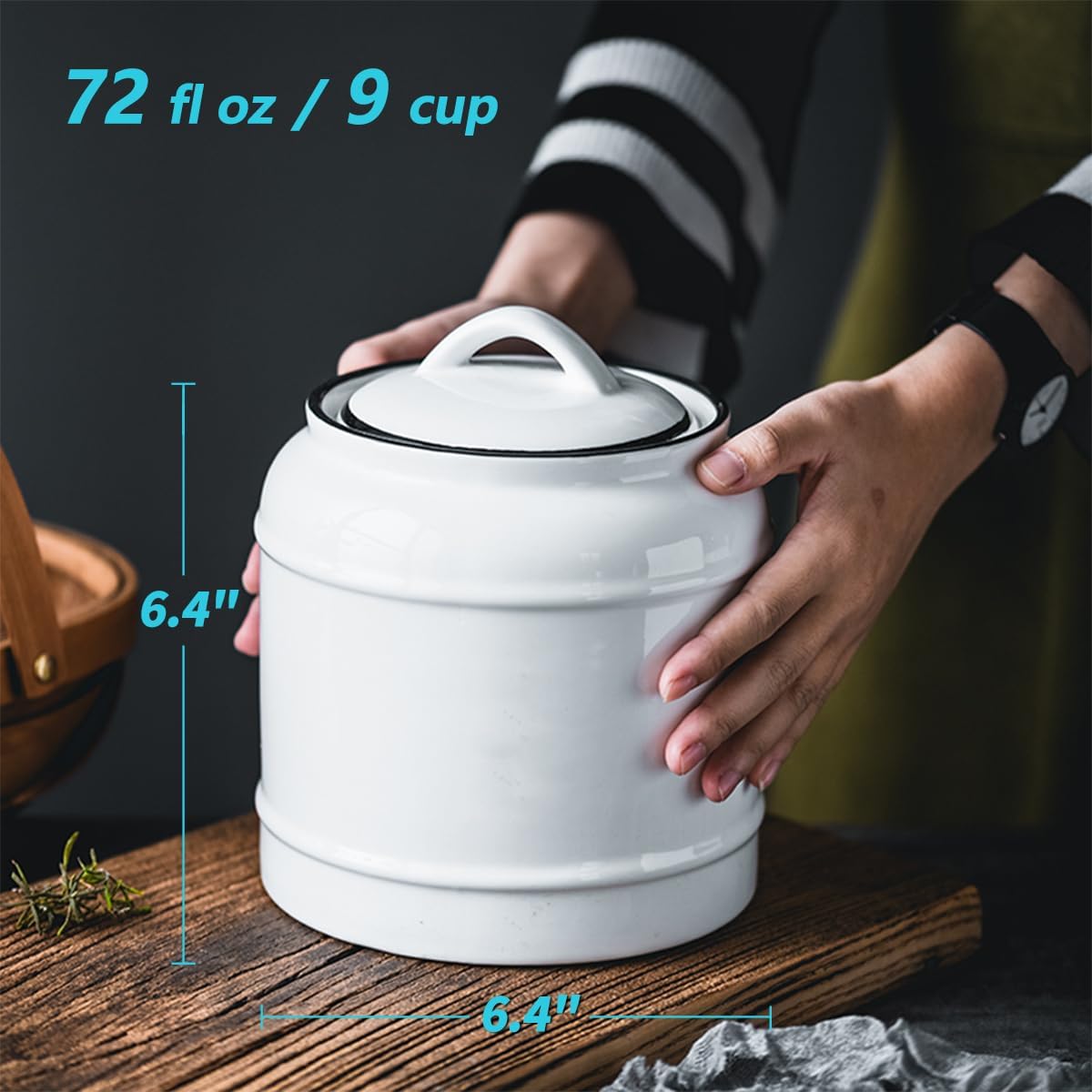 9cup/72oz Ceramic Jar for Dry  - Food Storage Plastic recensione e prezzo