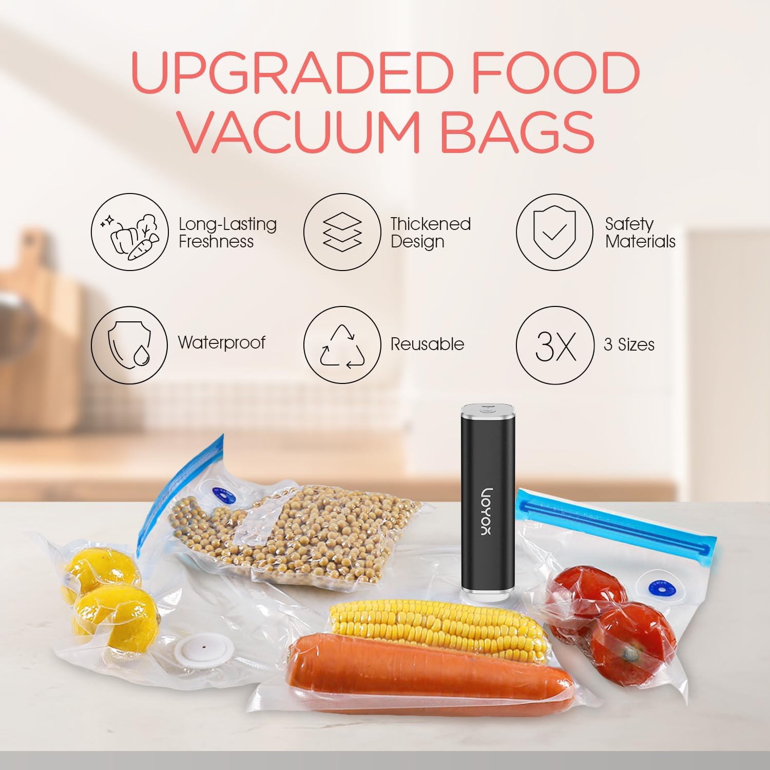 Reusable Vacuum Sealer Bags fo - Food Storage Not Plastic recensione e prezzo
