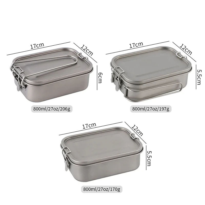 Titanium Lunch Box 800/1200ml  - Food Storage Not Plastic recensione e prezzo
