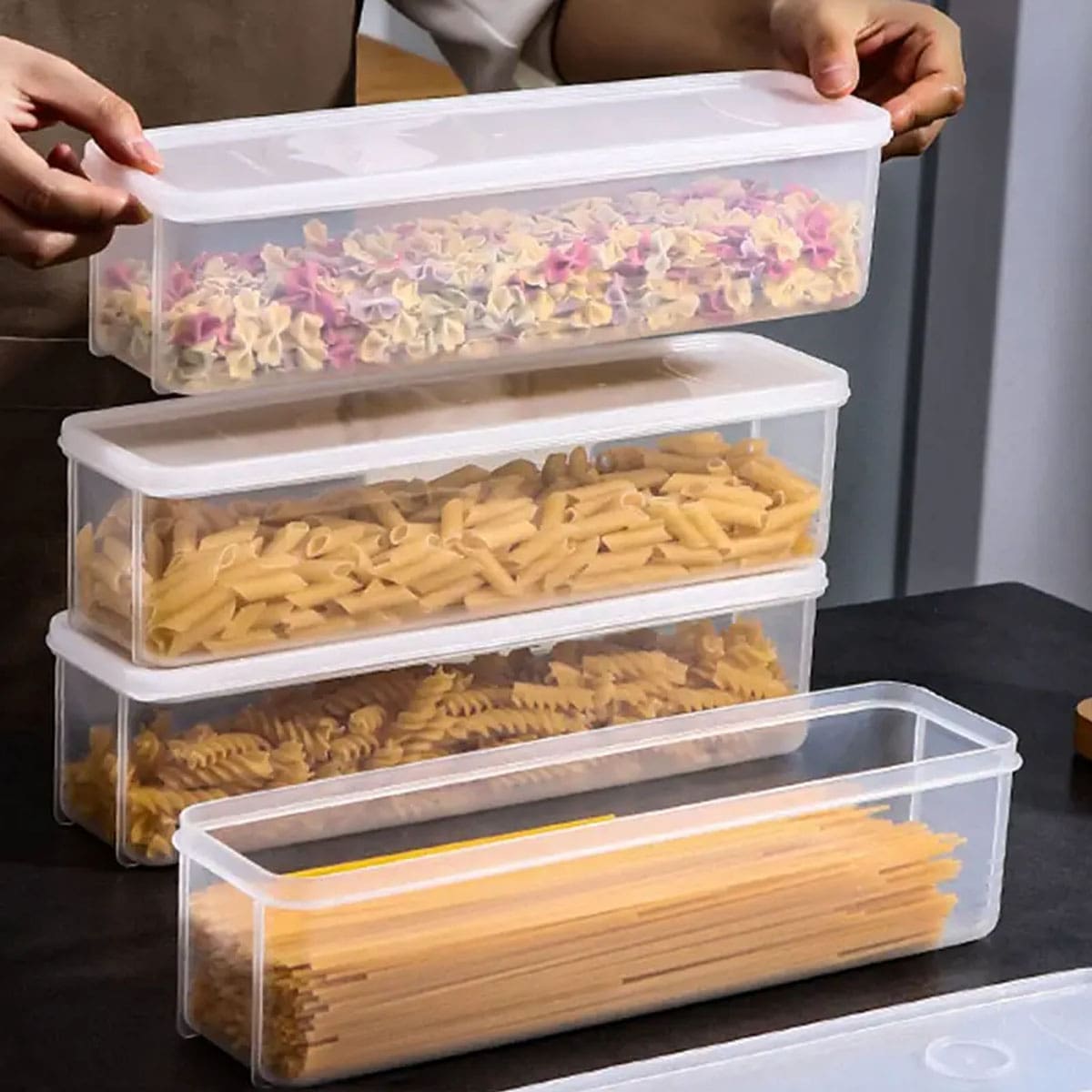 1 Plastic Transparent Storage  - Food Storage Order recensione e prezzo