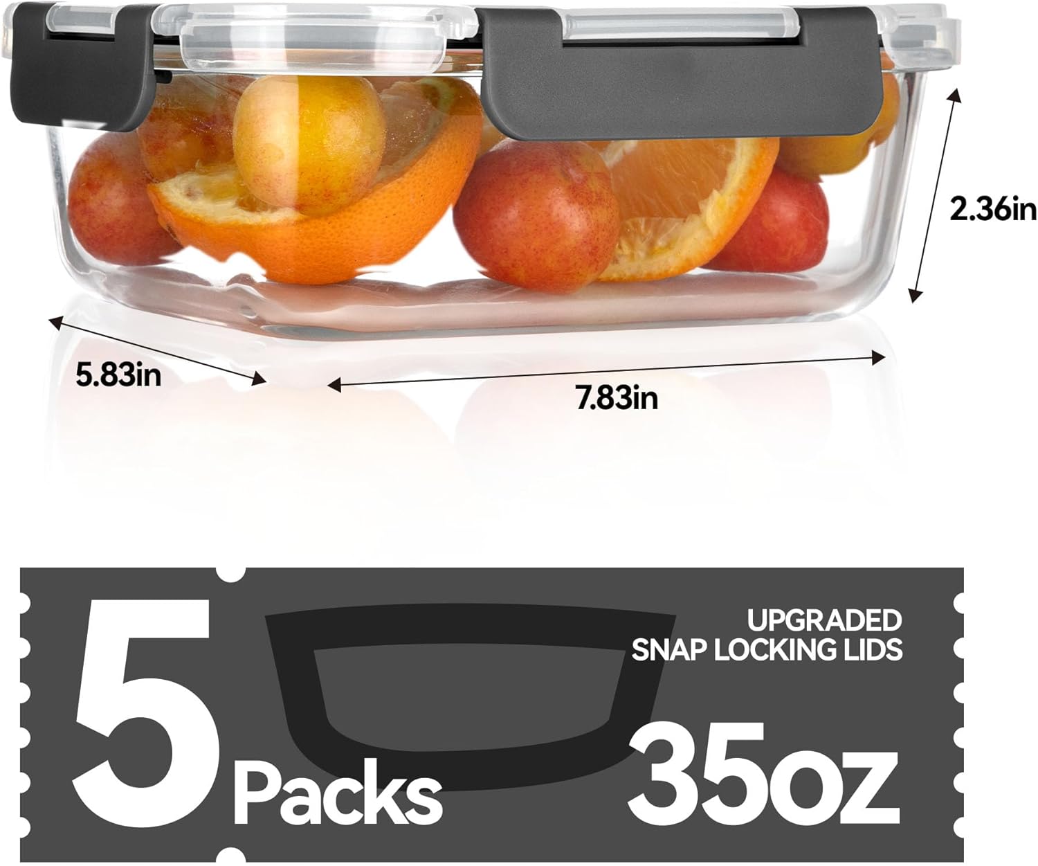 Glass Food Storage Containers, - Food Storage Box Plastic recensione e prezzo